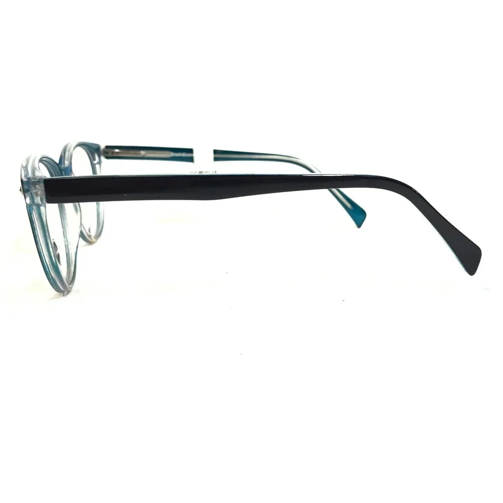 Truth & Love Eyeglasses Frames T&L 10 COL 50 Blue Purple Round 50-19-140
